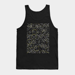 Celestial illustration of stars, moon and sun, space, galaxy Tank Top